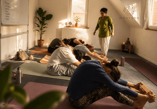 Yoga class at Dhyana Haus